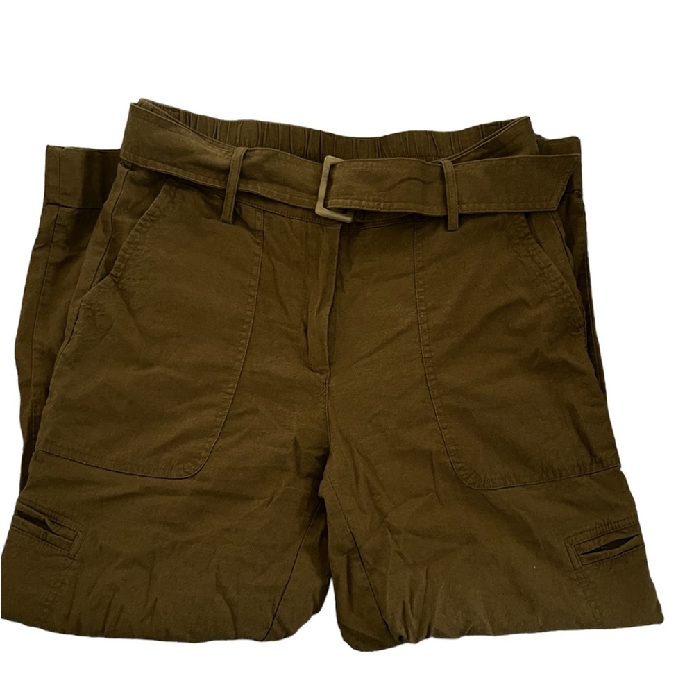 Linen blend cargo pants